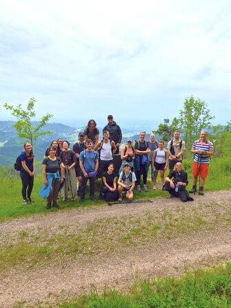 Photographs of the team building