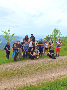 Photographs of the team building