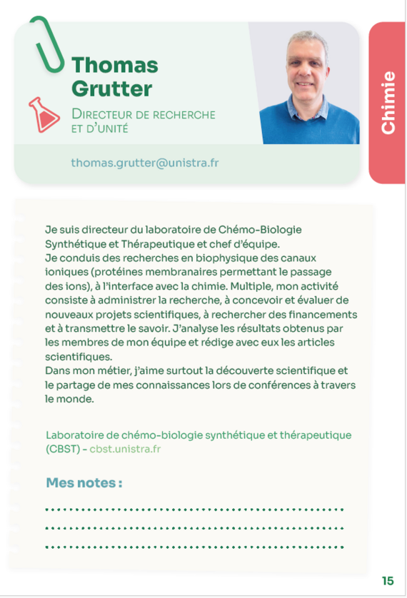 Portrait de Thomas Grutter distribué lors de l’édition 2025